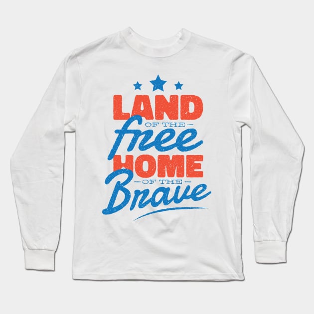 Home Of The Brave Long Sleeve T-Shirt by Shalini Kaushal